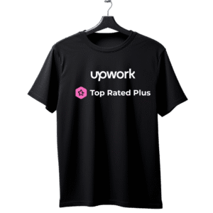 Upwork Top Rated Plus unisex T-Shirt