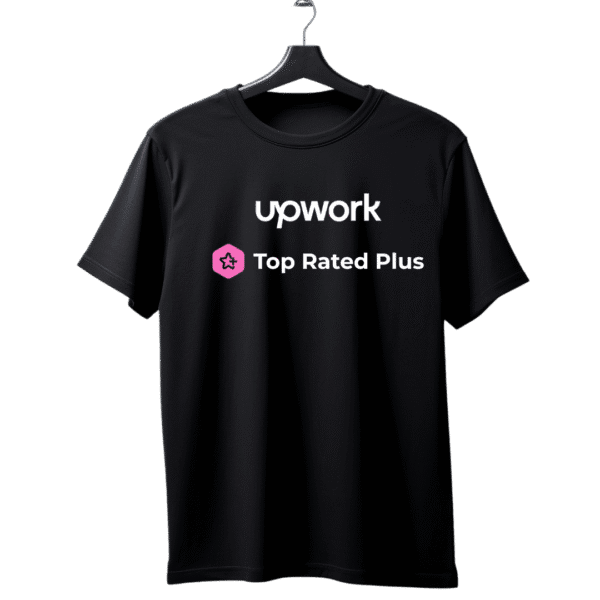 Upwork Top Rated Plus unisex T-Shirt