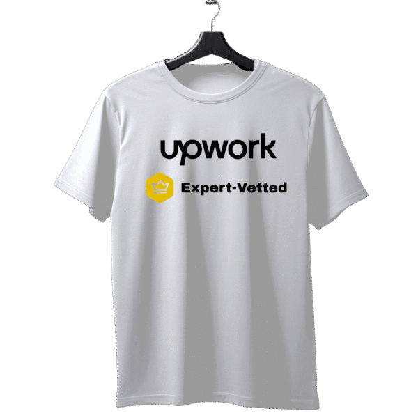 Upwork Expert Vetted unisex T-Shirt - Image 2