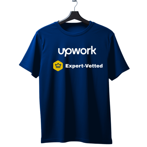 Upwork Expert Vetted unisex T-Shirt - Image 3