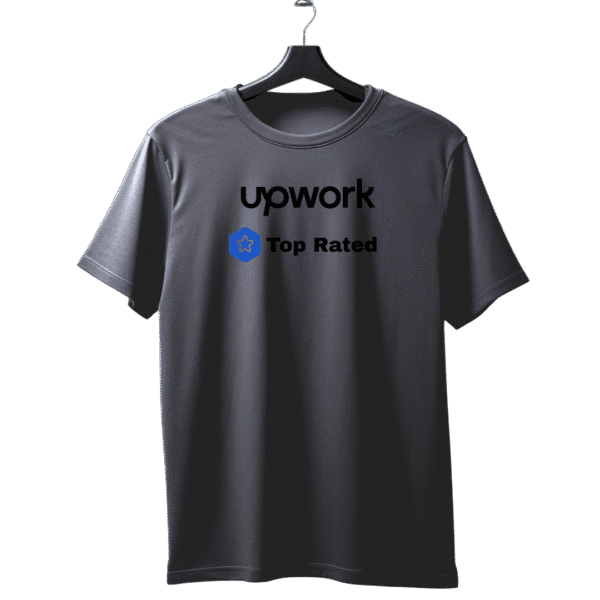 Upwork Top Rated unisex T-Shirt - Image 3