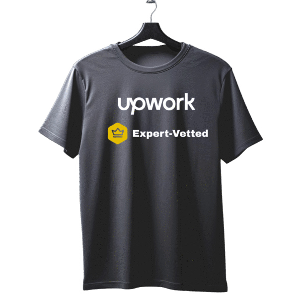 Upwork Expert Vetted unisex T-Shirt - Image 4