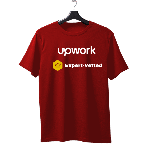 Upwork Expert Vetted unisex T-Shirt - Image 5
