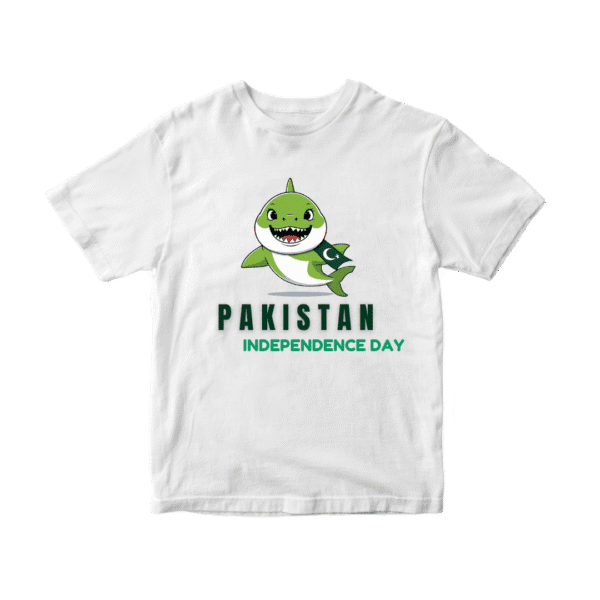 Baby Shark Independence day unisex Kids T-Shirt - Image 2